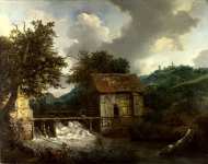 Jacob van Ruisdael - Two Watermills and an Open Sluice at Singraven